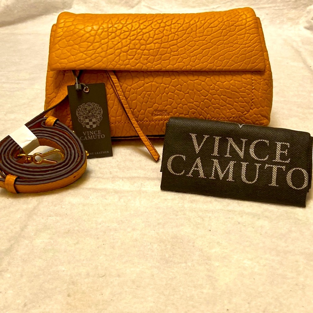 Leather Womens Crossbody & Clutch Convertible Bag! New!